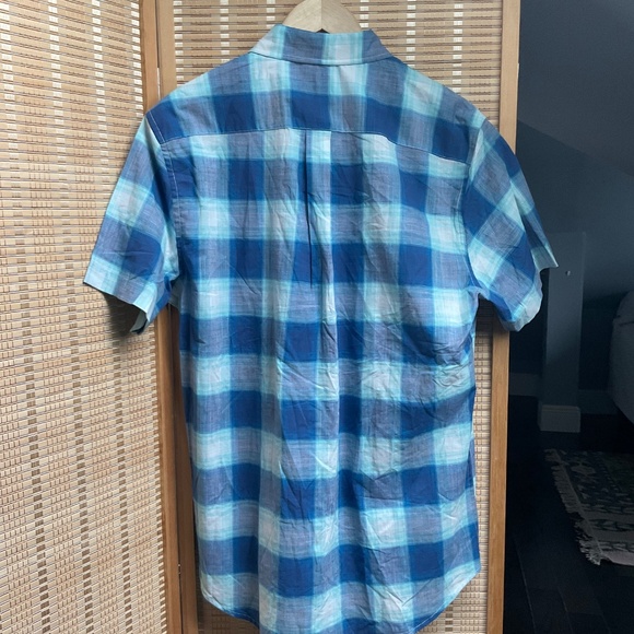 NWT US POLO ASSN Casual Shirt Button Down ~ White / Blue Plaid Medium - Picture 2 of 7